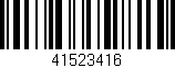 Código de barras (EAN, GTIN, SKU, ISBN): '41523416'