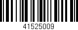 Código de barras (EAN, GTIN, SKU, ISBN): '41525009'