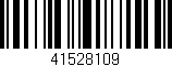 Código de barras (EAN, GTIN, SKU, ISBN): '41528109'