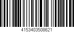 Código de barras (EAN, GTIN, SKU, ISBN): '4153403508621'
