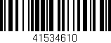 Código de barras (EAN, GTIN, SKU, ISBN): '41534610'