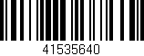 Código de barras (EAN, GTIN, SKU, ISBN): '41535640'