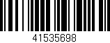 Código de barras (EAN, GTIN, SKU, ISBN): '41535698'