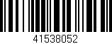 Código de barras (EAN, GTIN, SKU, ISBN): '41538052'