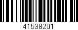 Código de barras (EAN, GTIN, SKU, ISBN): '41538201'