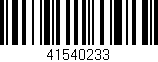 Código de barras (EAN, GTIN, SKU, ISBN): '41540233'