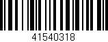 Código de barras (EAN, GTIN, SKU, ISBN): '41540318'