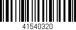Código de barras (EAN, GTIN, SKU, ISBN): '41540320'