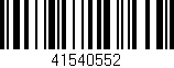 Código de barras (EAN, GTIN, SKU, ISBN): '41540552'