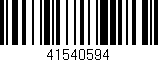 Código de barras (EAN, GTIN, SKU, ISBN): '41540594'