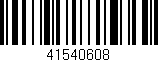 Código de barras (EAN, GTIN, SKU, ISBN): '41540608'