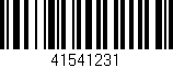 Código de barras (EAN, GTIN, SKU, ISBN): '41541231'