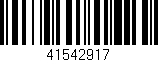 Código de barras (EAN, GTIN, SKU, ISBN): '41542917'