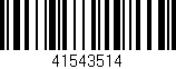 Código de barras (EAN, GTIN, SKU, ISBN): '41543514'