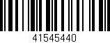 Código de barras (EAN, GTIN, SKU, ISBN): '41545440'