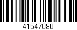 Código de barras (EAN, GTIN, SKU, ISBN): '41547080'