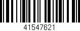 Código de barras (EAN, GTIN, SKU, ISBN): '41547621'