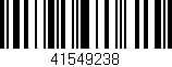 Código de barras (EAN, GTIN, SKU, ISBN): '41549238'