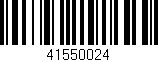 Código de barras (EAN, GTIN, SKU, ISBN): '41550024'