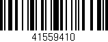 Código de barras (EAN, GTIN, SKU, ISBN): '41559410'