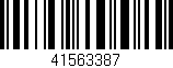 Código de barras (EAN, GTIN, SKU, ISBN): '41563387'
