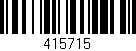 Código de barras (EAN, GTIN, SKU, ISBN): '415715'