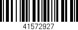Código de barras (EAN, GTIN, SKU, ISBN): '41572927'