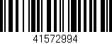 Código de barras (EAN, GTIN, SKU, ISBN): '41572994'