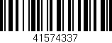 Código de barras (EAN, GTIN, SKU, ISBN): '41574337'