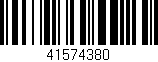 Código de barras (EAN, GTIN, SKU, ISBN): '41574380'