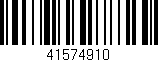 Código de barras (EAN, GTIN, SKU, ISBN): '41574910'