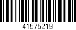 Código de barras (EAN, GTIN, SKU, ISBN): '41575219'