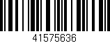 Código de barras (EAN, GTIN, SKU, ISBN): '41575636'