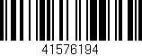 Código de barras (EAN, GTIN, SKU, ISBN): '41576194'