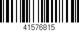 Código de barras (EAN, GTIN, SKU, ISBN): '41576815'