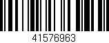 Código de barras (EAN, GTIN, SKU, ISBN): '41576963'