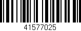 Código de barras (EAN, GTIN, SKU, ISBN): '41577025'