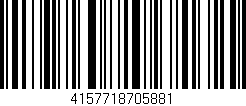 Código de barras (EAN, GTIN, SKU, ISBN): '4157718705881'