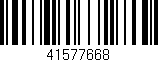Código de barras (EAN, GTIN, SKU, ISBN): '41577668'