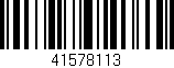 Código de barras (EAN, GTIN, SKU, ISBN): '41578113'