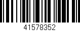 Código de barras (EAN, GTIN, SKU, ISBN): '41578352'
