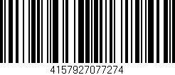 Código de barras (EAN, GTIN, SKU, ISBN): '4157927077274'
