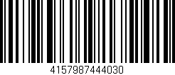 Código de barras (EAN, GTIN, SKU, ISBN): '4157987444030'
