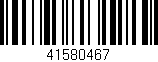 Código de barras (EAN, GTIN, SKU, ISBN): '41580467'