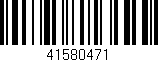 Código de barras (EAN, GTIN, SKU, ISBN): '41580471'