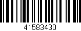Código de barras (EAN, GTIN, SKU, ISBN): '41583430'