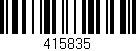 Código de barras (EAN, GTIN, SKU, ISBN): '415835'