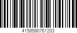 Código de barras (EAN, GTIN, SKU, ISBN): '4158580761203'