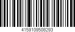 Código de barras (EAN, GTIN, SKU, ISBN): '4159109508293'