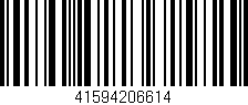 Código de barras (EAN, GTIN, SKU, ISBN): '41594206614'